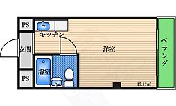 シティ西三国マンション ワンルームの間取図画像