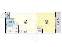 アルビオン 1LDKの間取図画像