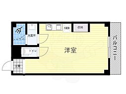 マンション冨士 ワンルームの間取図画像