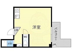 光マンション ワンルームの間取図画像