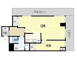 フローラルセントランド 1LDKの間取図画像