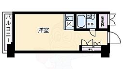 シャンボール第3新大阪 1DKの間取図画像