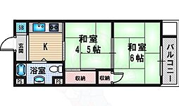 新大阪第一ダイヤモンドマンション 2Kの間取図画像