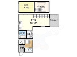 ハーミッツ・セル大桐 1LDKの間取図画像