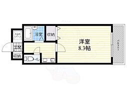 セブンハイツ 1Kの間取図画像