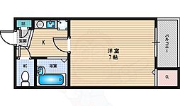 シャトーサンショウ 1Kの間取図画像