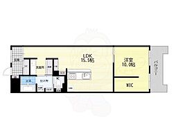 ロイヤルハイツ新大阪 1LDKの間取図画像