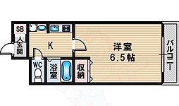 プレサンス新大阪ステーションフロント 1Kの間取図画像