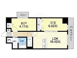 アーバンパーク新大阪 1SLDKの間取図画像