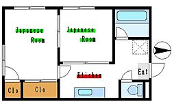 モトヤ・マンション 2Kの間取図画像