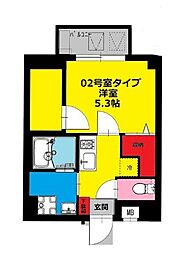 b'CASAforza南砂 1SKの間取図画像