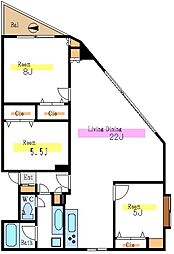 ストークマンション東陽町 3LDKの間取図画像