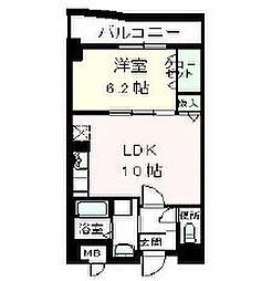 ラポール西大島イースト 1LDKの間取図画像