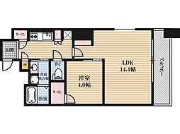 Osaka Metro御堂筋線 東三国駅 徒歩6分の賃貸マンション 7階1LDKの間取り