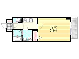 THERESIDENCES 1Kの間取図画像