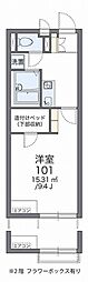 レオネクスト学園前 ワンルームの間取図画像