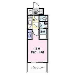 エスリード新大阪ザ・プレミアWEST 1Kの間取図画像