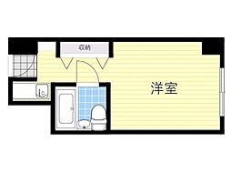 ステュディオ新大阪 ワンルームの間取図画像