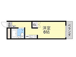 パル下新庄 ワンルームの間取図画像