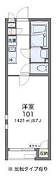 クレイノコート 1Kの間取図画像