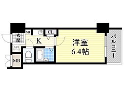 エステムコート新大阪 1Kの間取図画像