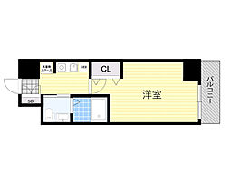 エステムコート新大阪8レヴォリス 1Kの間取図画像