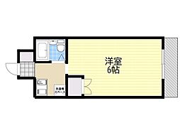 ハイツTA 1Kの間取図画像