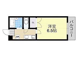 フェアリーハイム松原 1Kの間取図画像