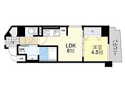 SKESAKA 1LDKの間取図画像