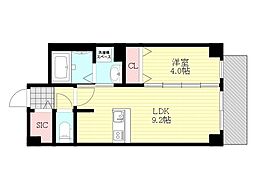 隆和 1LDKの間取図画像