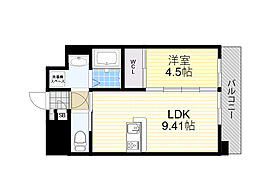 第22関根マンション 1LDKの間取図画像