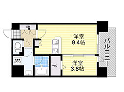 Urbanex江坂広芝 1LDKの間取図画像