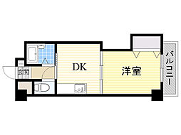 豊新グランドハイツ北 1DKの間取図画像