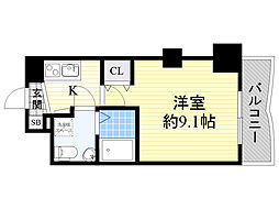 セレニテ新大阪弐番館 1Kの間取図画像