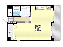ヴィラ森田 ワンルームの間取図画像