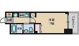 エステムコート新大阪Xザ・ゲート 1Kの間取図画像