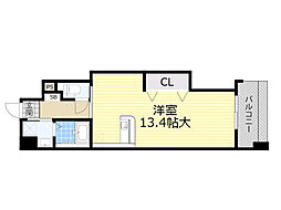 パストラーレ江坂 ワンルームの間取図画像