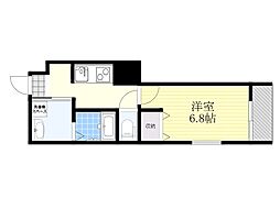 フジパレス下新庄駅南 1Kの間取図画像