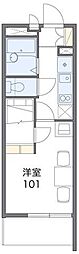 レオパレス東淡路 1Kの間取図画像