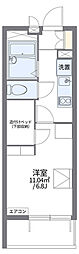 レオパレス東淡路 1Kの間取図画像