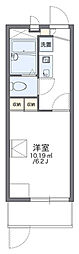レオパレスカワキタ 1Kの間取図画像