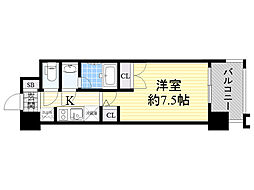 PARKFLATSESAKA 1Kの間取図画像