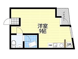 オリエンタルマンション ワンルームの間取図画像