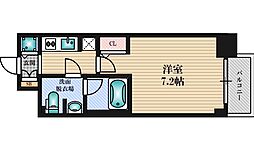クレアートアドバンス北大阪 1Kの間取図画像