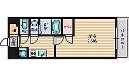 エスリード新大阪レジデンス 1Kの間取図画像