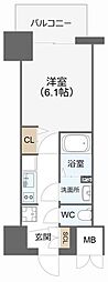 ArtizA新大阪D.C. 1Kの間取図画像