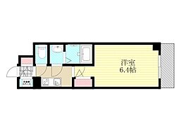 エスリード新大阪ラヴァーグ 1Kの間取図画像