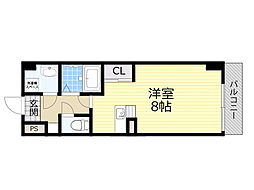 フローライト上新庄駅前 1Kの間取図画像