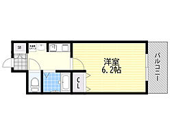 プレサンス新大阪ステーションフロント 1Kの間取図画像