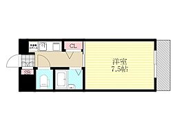 第15東昌ハイツ 1Kの間取図画像